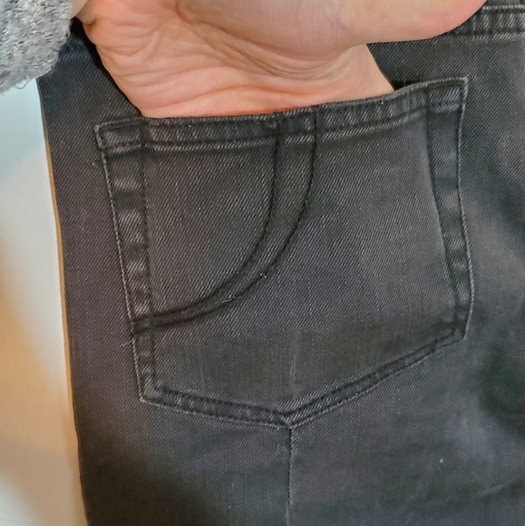 Maje Funky Black Low Rise Skinny Jeans with Zipper Accent Size 24 ~ Punk Rock - Picture 13 of 16